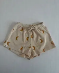 オーガニックズー　月　ムーン パイル　ショートパンツ ベージュ