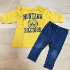 BREEZE カレッジフリルワンピース　DAISUKIパンツ　80サイズ　セット