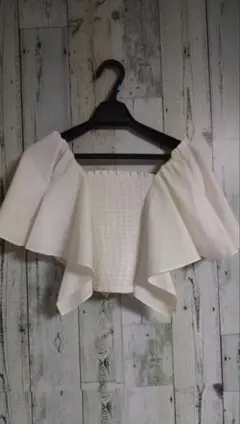 EMODA オフショルダー ホワイト トップス Fサイズ