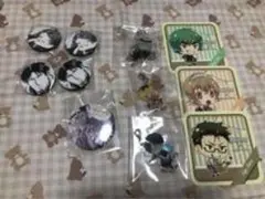 アニメキャラクター ピンバッジ・キーホルダーセット