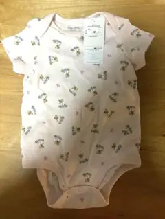 Ralph Lauren ピンク クマプリントロンパース 70サイズ