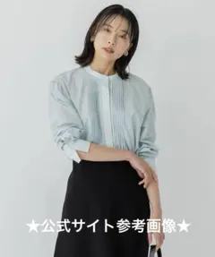 未使用☆23区 ナチュラルコットンベアコンビ カットソー ブラウス 38