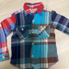 デニムダンガリーチェックシャツ