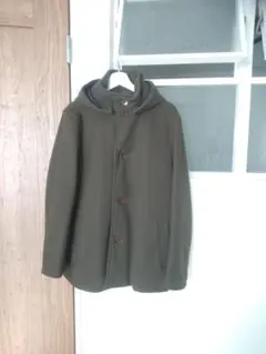 スタンドカラーコート　フーデッド　フーディー