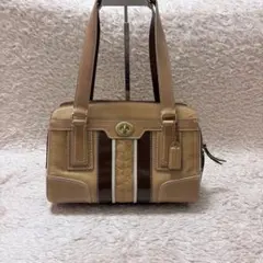 VINTAGE COACH Turnlock Signature Bag