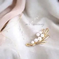 【即日発送‼️】ブローチパールブローチ入学式卒業式コサージュビジュー入園