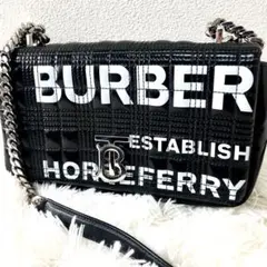 バーバリー　BURBERRY チェーン　ショルダーバッグ　TB ブラック　黒