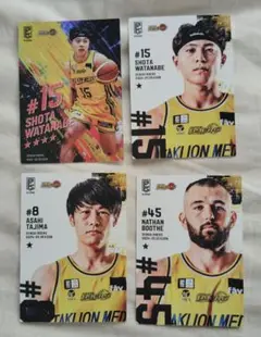 B.LEAGUE CARD リアルカード 仙台89ERS　4枚セット　★4有り
