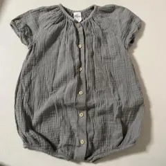 H&M ベビー ロンパース グレー 80cm オーガニックコットンのサムネイル