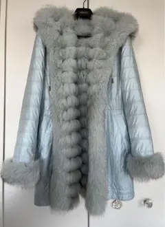 定価20万円❣️ Gemmi フォックスファー　リバーシブル　コート　フード付