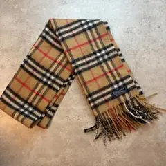 バーバリー　ノバチェック柄　カシミヤ　マフラー