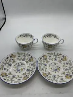 MINTON（ミントン）ハドンホール ブルー カップ＆ソーサー 2客セット