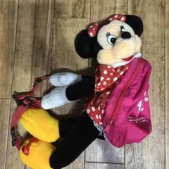 ミニーマウス　ヴィンテージ　レトロ　ディズニー　ぬいぐるみ　バッグ　ハロウィン