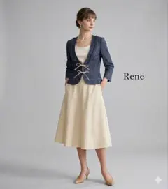 Rene TISSUE社製 2way フリルデニムジャケット