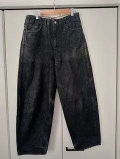 Westoveralls ブラックデニム　ワイドパンツ29のサムネイル
