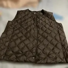 【UNIQLO ベスト】ブラック ウォームパデッド ダウンベスト L