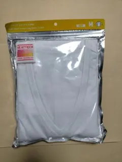 ユニクロ ヒートテック VネックT 九分袖 メンズ M ホワイト