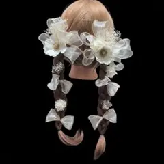 大人気　新作 hr18 髪飾り 卒業式 成人式 結婚式 小学生 振袖 リボン