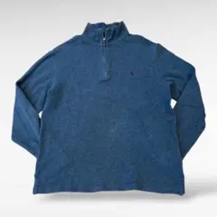 90s POLO Ralph Lauren ハーフジップ スウェット