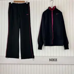 ナイキ ジャージセット トラックジャケット ロゴ シンプル 黒 ピンク Mのサムネイル