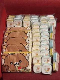 ドミノ・ピザ　リラックマブランケット5枚 リラックマフードコンテナ22個セット