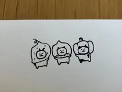 消しゴムはんこ/イモクリカボチャ/うさくまねこさん