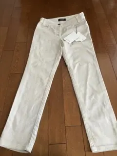 最終セール‼︎スウィングswing オフホワイト ストレートデニム 新品タグ付