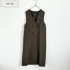 ブージュルード　美品　ロングジレワンピース　2way おしゃれ　バックプリーツ