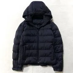 UNIQLO ユニクロ 防寒 ダウンジャケット フェザー混 ネイビー F