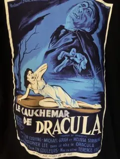 吸血鬼ドラキュラHorror of Draculaフランス版ビンテージTシャツのサムネイル
