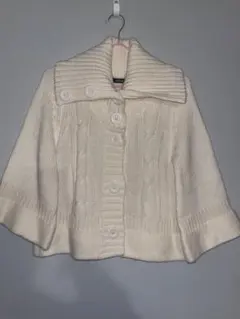 森ガール LUCCICA アイボリー ケーブルニット カーディガン