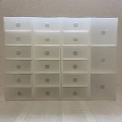 【4点セット】無印良品 ポリプロピレン小物収納ボックス 半透明 3段 6段