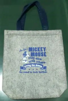 ミッキーマウス フェルトトートバッグ