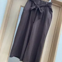 SHOP TKリボン付きガウチョパンツ美品