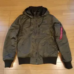 ALPHA INDUSTRIES フーデッドリブジャケット サイズM