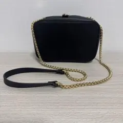 H&M ゴールドチェーンショルダーバッグ 黒 ブラック