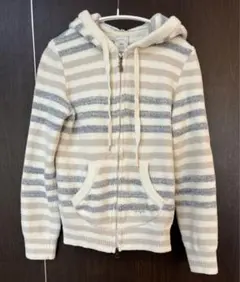 ジェラートピケ　パーカー　ルームウェア　ボーダーパーカー　gelatopique