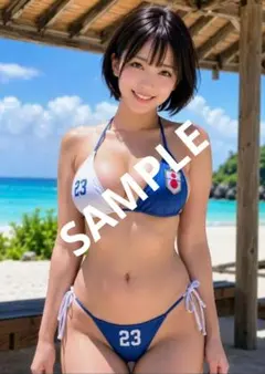 【美人美女】AIグラビア写真 スポーツビキニ❤︎【L版サイズ】