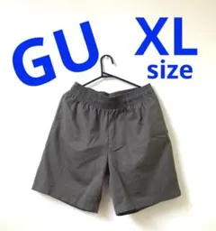 GU ショートパンツ カーキ ウエストゴム　XLサイズのサムネイル