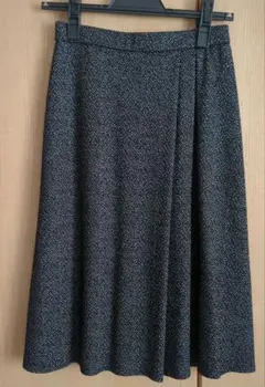 ナチュラルビューティー　ヘリンボーン柄 スカート