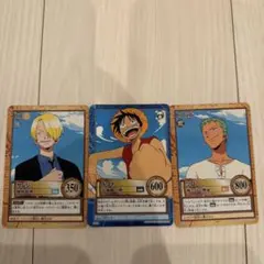 ワンピース カードゲーム 3枚セット サンジ ルフィ ゾロ