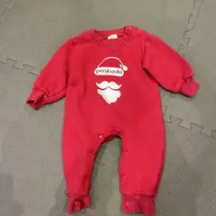 サンタロンパース 95サイズ レッド