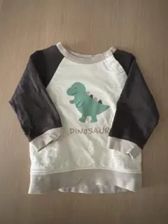 恐竜プリント トレーナー 70-80