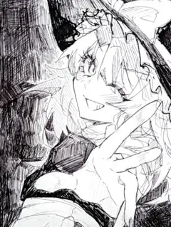 手描きイラスト 東方Project 霧雨魔理沙 - メルカリ