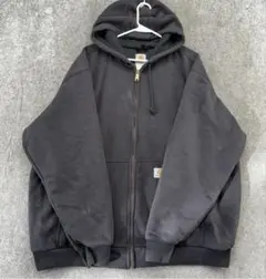 Carhartt フルジップ パーカー ブラック 2XL