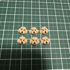 C93.ネイルパーツ デコパーツ 6個 犬 プードル