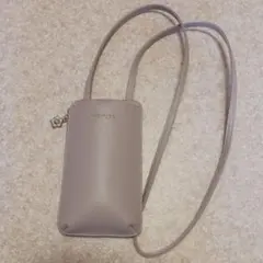 MARY QUANT スマホショルダーバッグ ベージュ