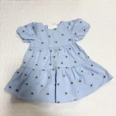 zara baby ザラベビー 花柄ワンピース デイジー ブルー 80