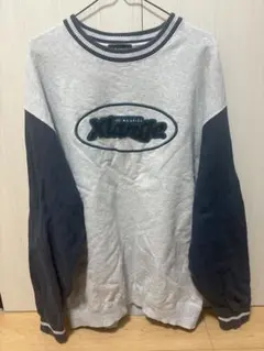 XLARGE グレー ネイビー スウェット M