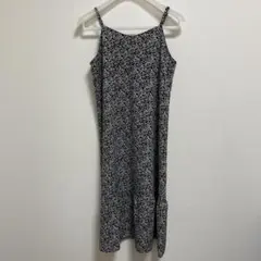 AS KNOW AS plus キャミワンピース 小花柄 ブラック Fのサムネイル